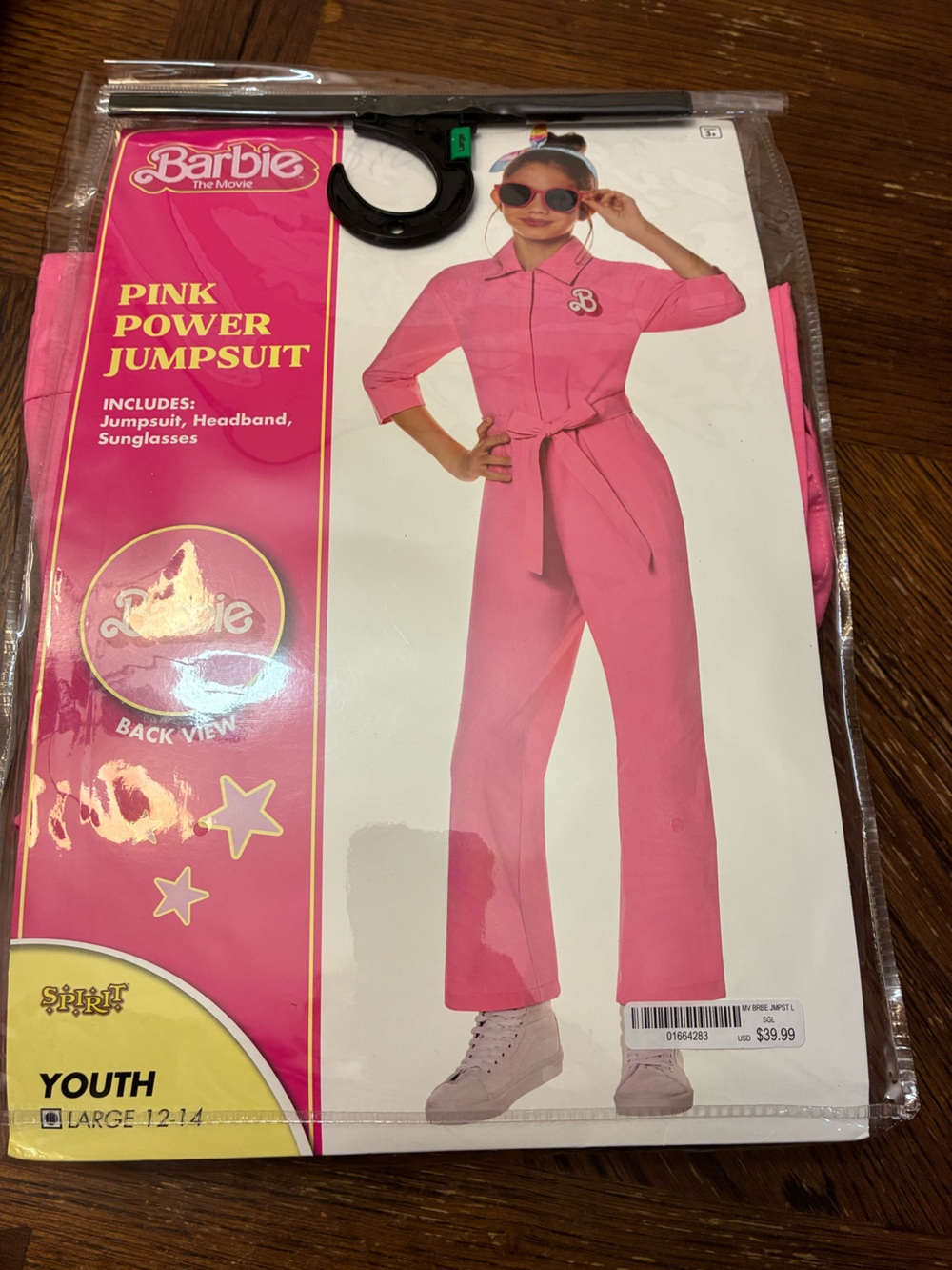 Barbie pink power jumpsuit
